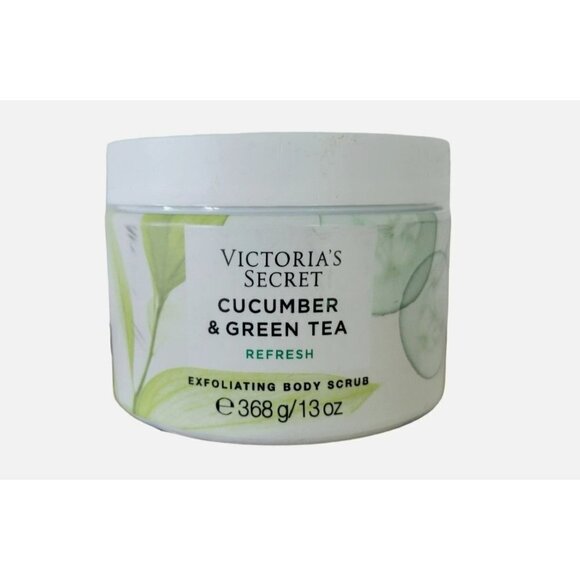 Victoria's Secret Cucumber & Green Tea Refresh Exfoliating Body Scrub 13 oz - Picture 1 of 3